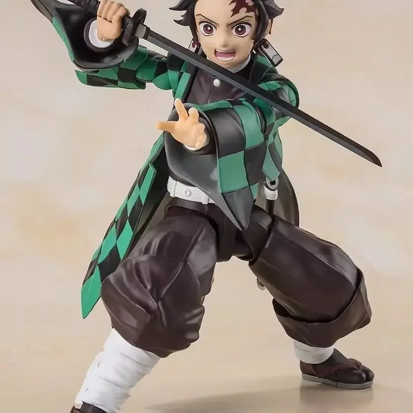 Nuovo Anime Demon Slayer Tomioka Giyuu Le parti sono mobili Versione Q Action Figure Modello in PVC bambola Giocattolo Decorazione da scrivania Confezione regalo Genuino