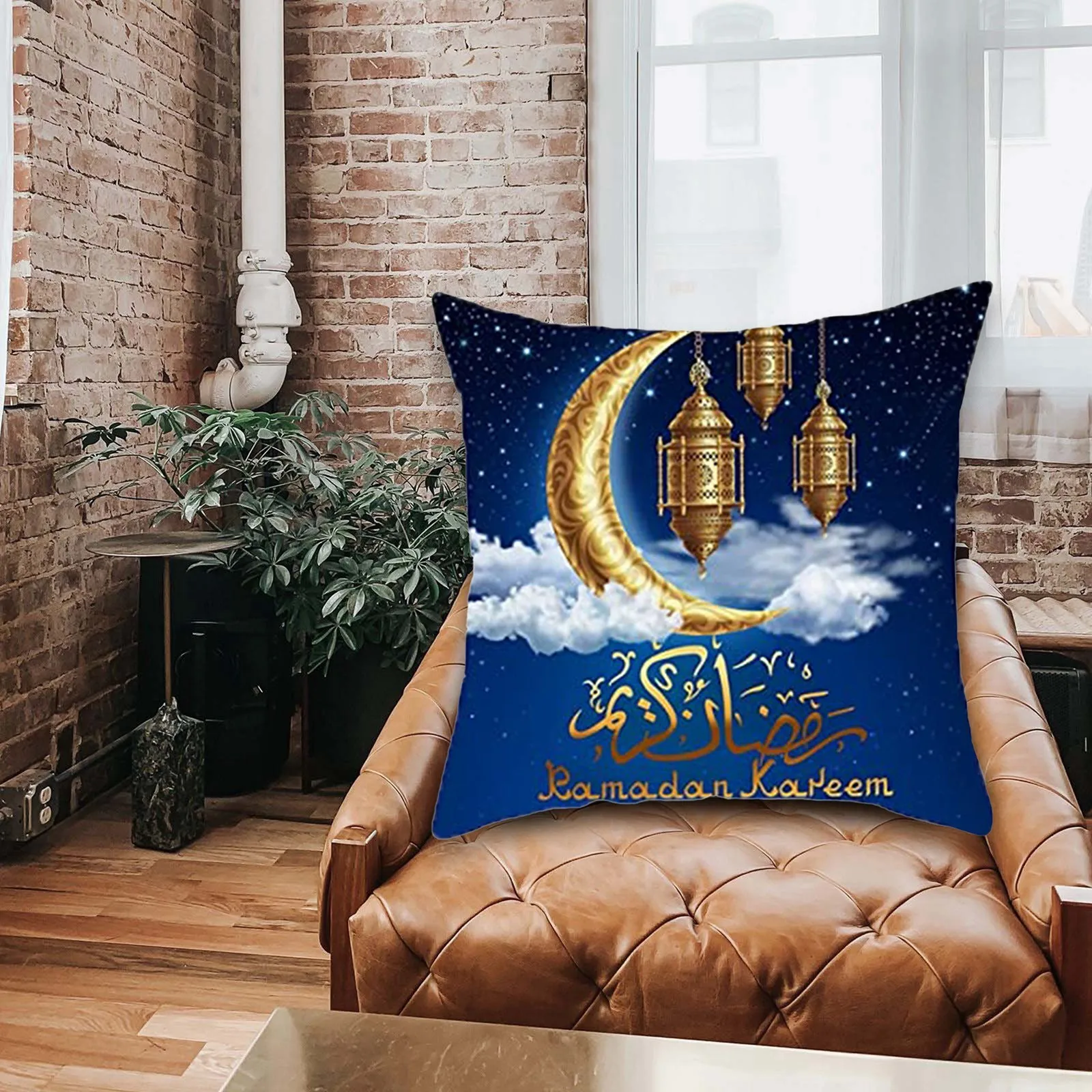 

Gold Pillowcases Moon Star Pattern Throw Pillow Covers Square Outdoor Patio Cushions Personalized Sofa Home Decorations