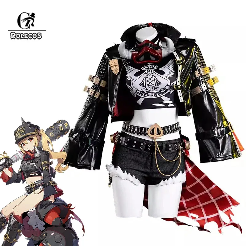 

ROLECOS Zenless Zone Zero Lucy Cosplay Costume the Sons of Calydon Member Luciana de Montefio Uniform Halloween Party Outfit