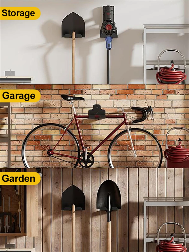 Garage Organizer Trimmer Rack Garden Power Tool Hanger Weed Whackers Holder Wall Mounted For Grass Trimmer Hedge Garden Tools