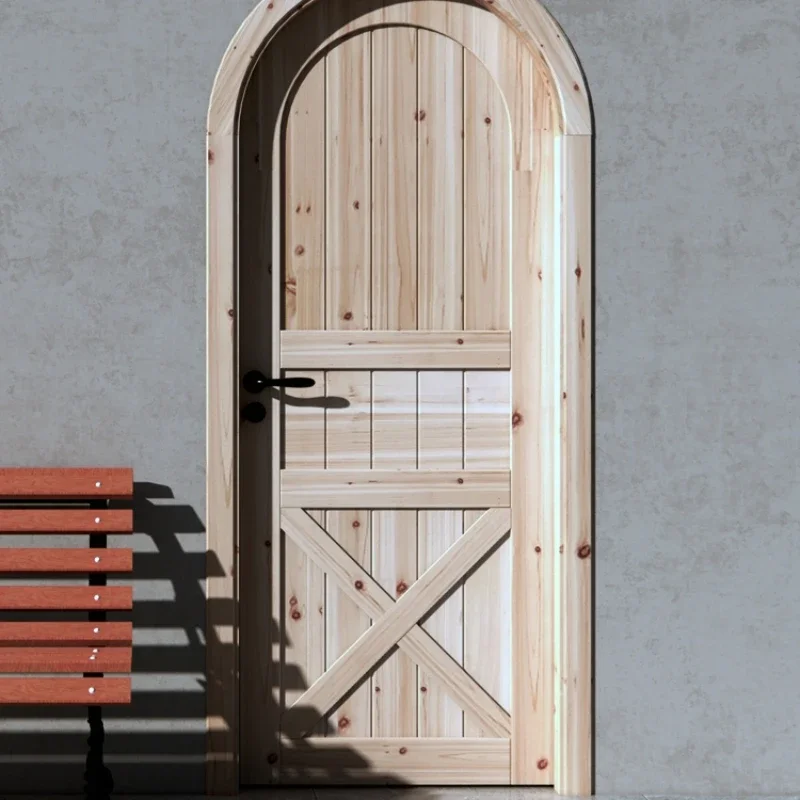 Sumun Environmental Doors Mediterranean Circular Arch Equally Open Modern Doors Homestay Acordeon Home Improvement RR50DW