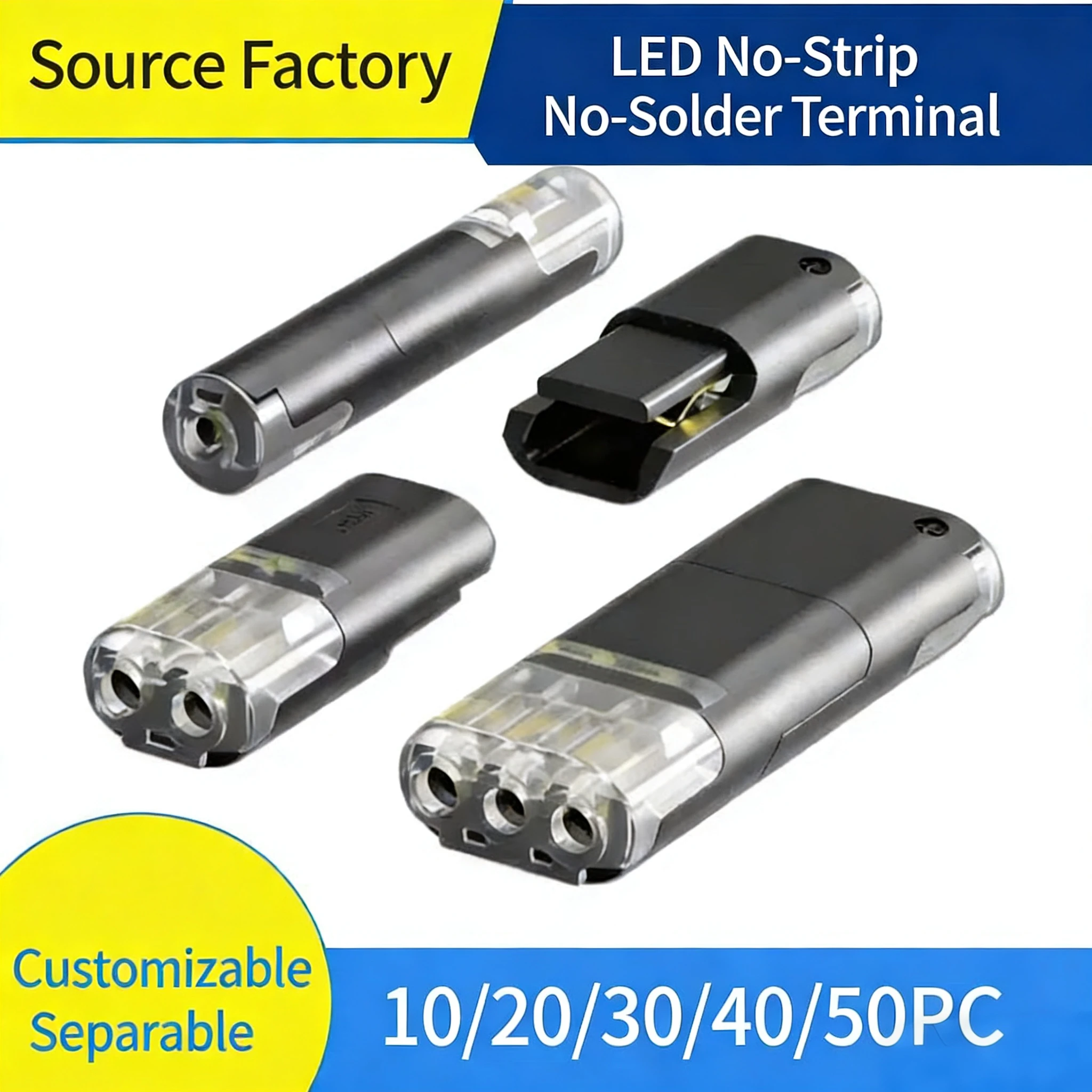 Automotive Electrical Connector 1/2/3 Pin Waterproof Sealed Terminal Car Wire Cable Connection IP68 Waterproof Connector