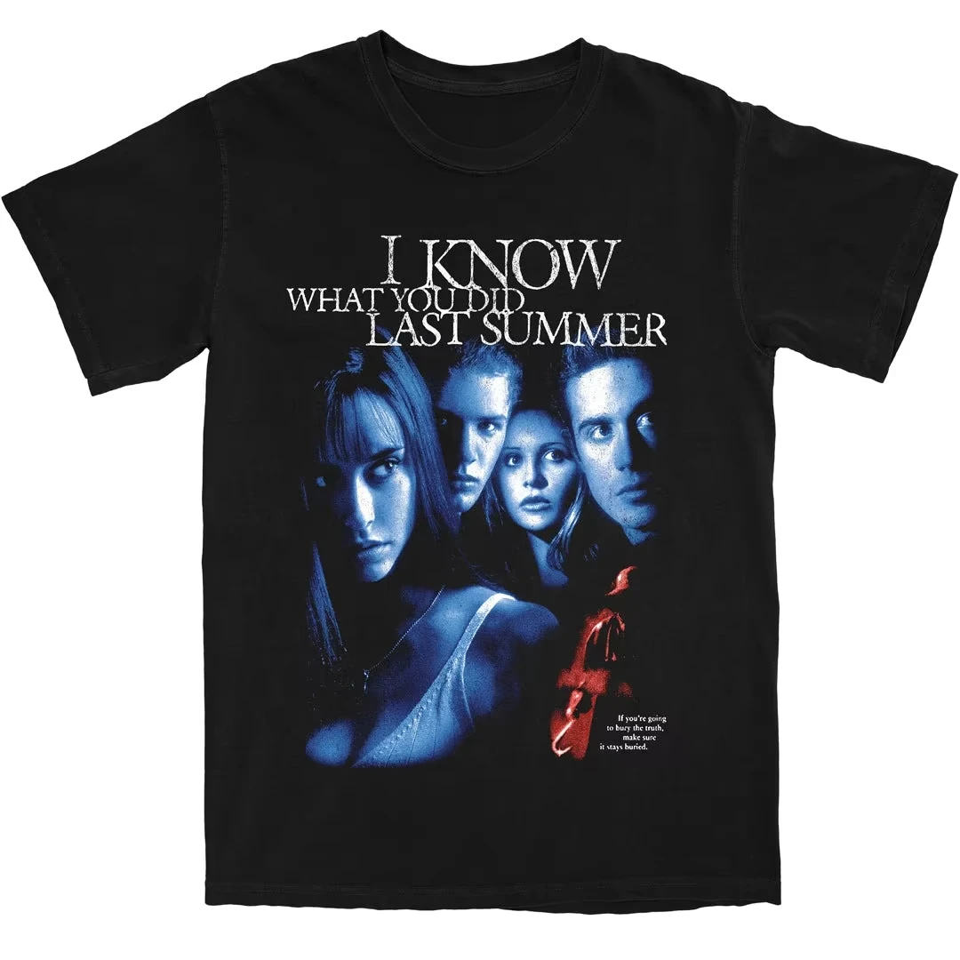 2026 new Horror movie actor poster T-shirt, classic hook-hand style streetwear cotton loose T-shirt