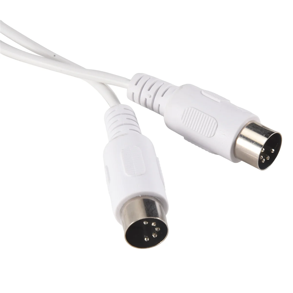 

ABKM 2Pcs MIDI Extension Cable 5 Pin Male to 5 Pin Male Electric Piano Keyboard Instrument PC Cable, 1.5M