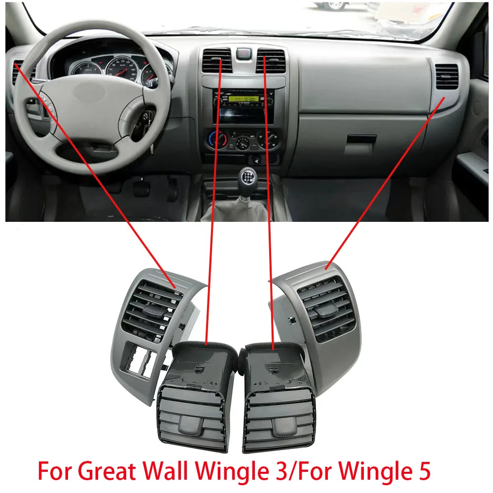 For Great Wall Wingle 3/For Wingle 5 Interior Dashboard Air Conditioner Outlet  For Isuzu D-Max MU-X