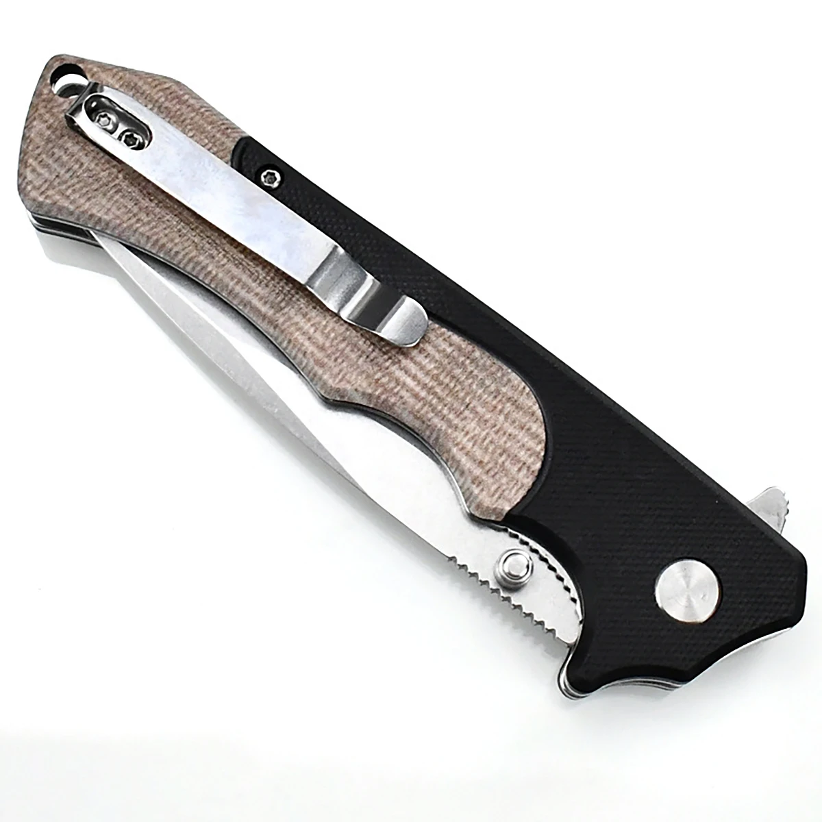 Coltello tascabile 5CR: multiutensile EDC pieghevole da uomo con manico G10. Ottimo per il campeggio, l'escursionismo, l'esplorazione, il fai da te, l'uso quotidiano, la pesca, la caccia. Regalo perfetto per San Valentino/festa del papà per uomo.