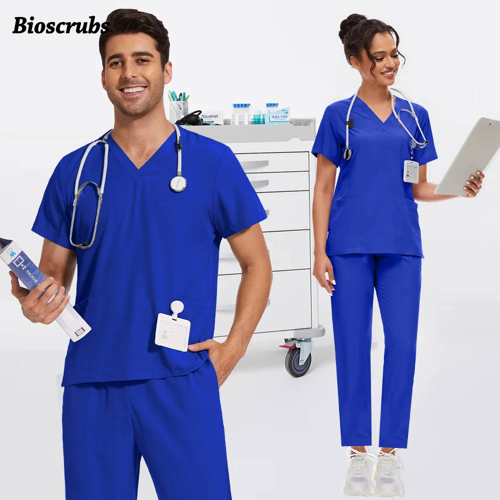 

Slim Fit унисекс, клиническая спецодежда, униформа для медицинского врача, женский набор скрабов, мужские больничные аксессуары для медсестры, лабораторная одежда для стоматологии