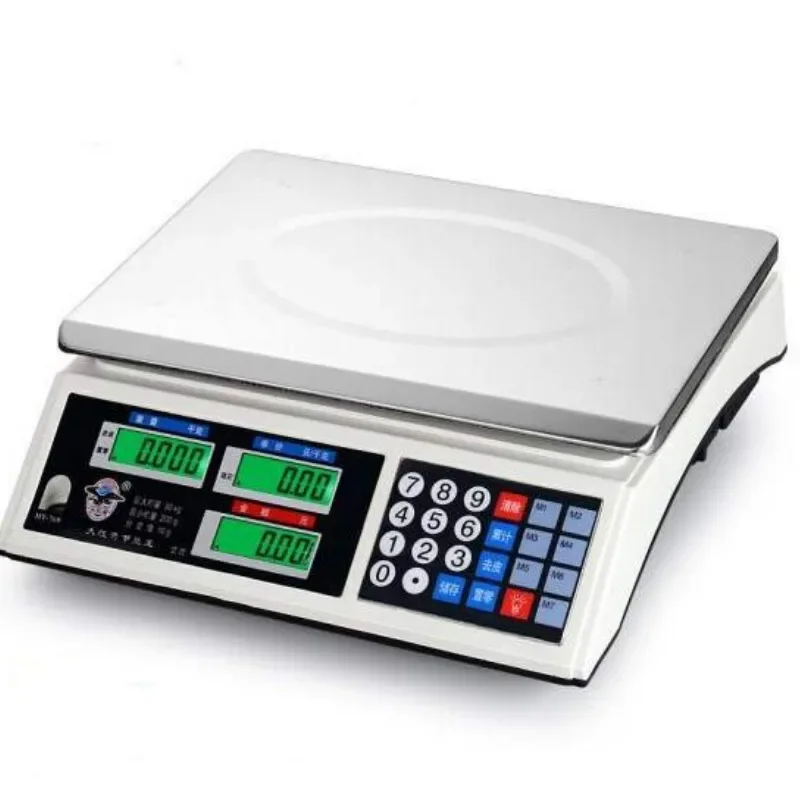 

For 40kg/1g Digital Kitchen Scale LCD Display Stainless Steel Food Scales Diet Balance Shop Measuring Tool (AU Plug)