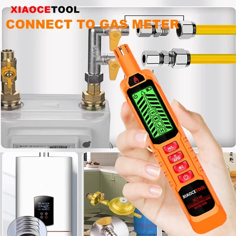 

XC11AB Mini Handheld Gas Leak Detector Ideal for Combustible Gas and Natural Gas Source Detection with Alarm sensor