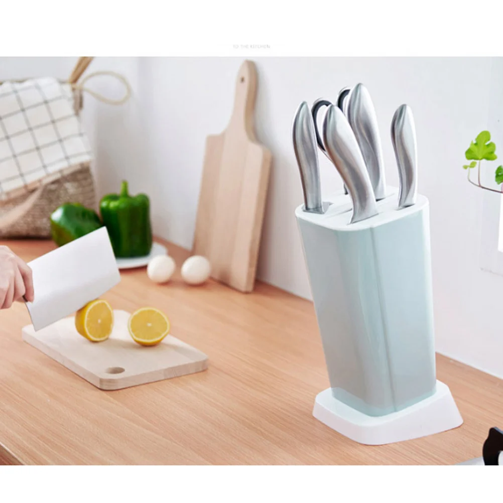 

Creative Multi-function Racks Holder Kitchen Storage Rack Inserted Holder (Blue) kitchen rack storage box