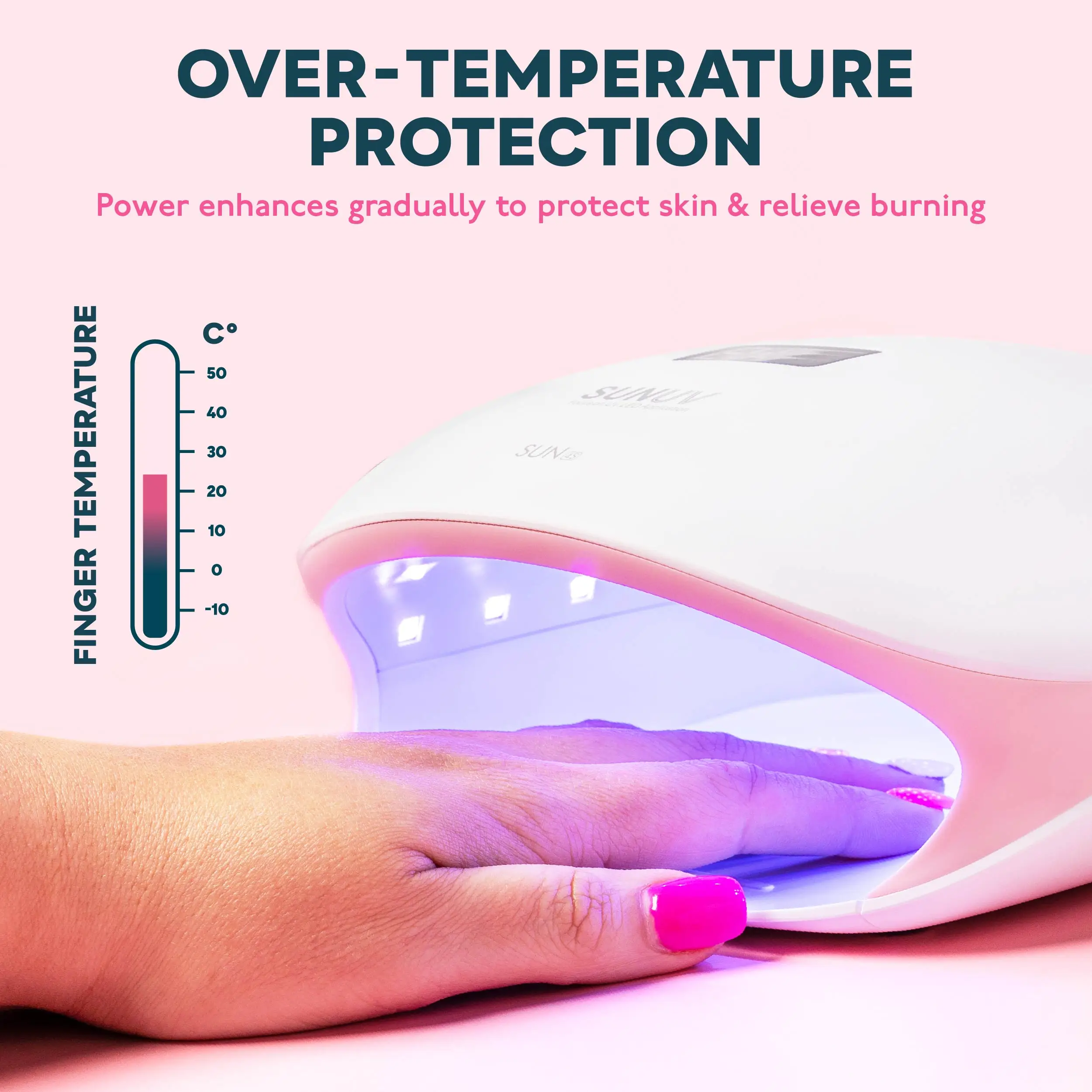 SUNUV SUN4S Nail Lamp 48W UV LED Nail Dryer for Curing Gels Polish With Smart Sensor Manicure Nail Art Salon Equipment Brand