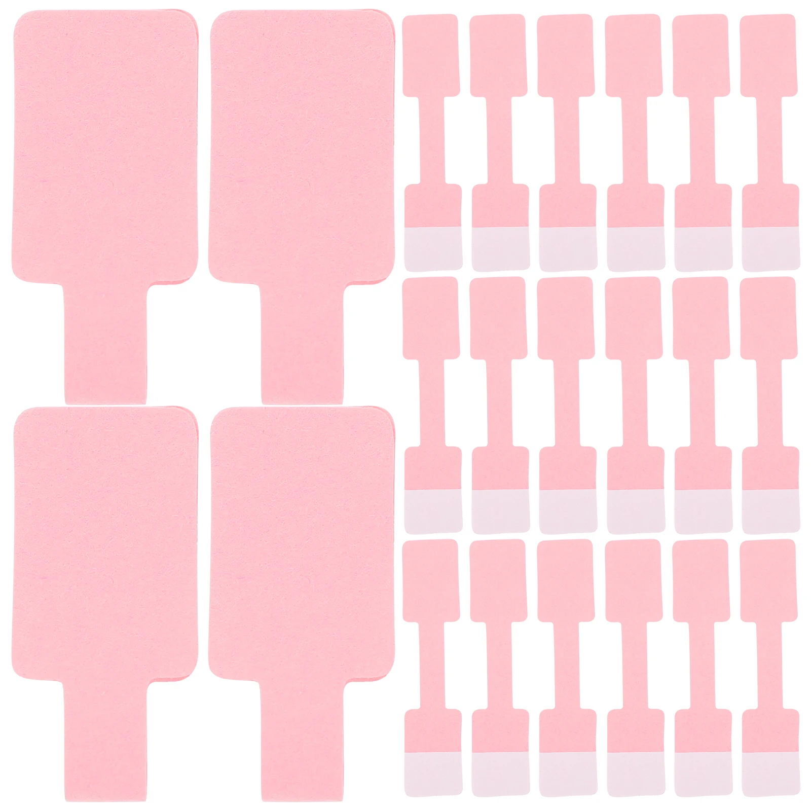 

100pcs Jewelry Price Tags Adhesive Labels for Rings Necklaces Earrings Watches Bracelets Head Kraft Paper