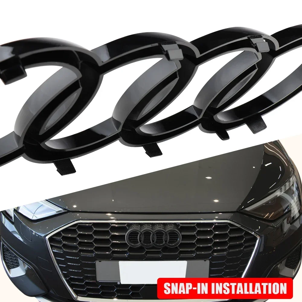 Nowy 3D Audi Oryginalna naklejka dekoracyjna na przednią maskę samochodu do Audi A4 B6 B7 A1 A3 8V 8P A6 A5 A7 A8 Q3 Q5 Q7 TT S3 R8