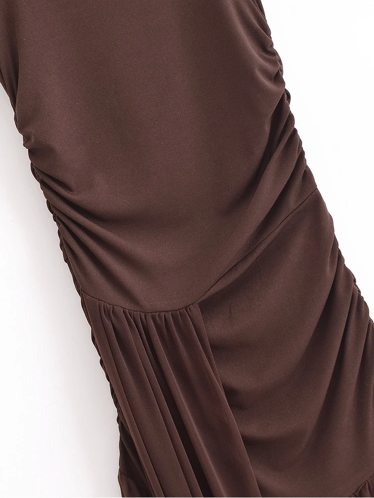 TFMLN 여름 여성 긴 드레스 민소매 메쉬 패치 워크 미디 드레스 여성 라운드 넥 민소매 탱크 캐주얼 드레스 슬림 파티