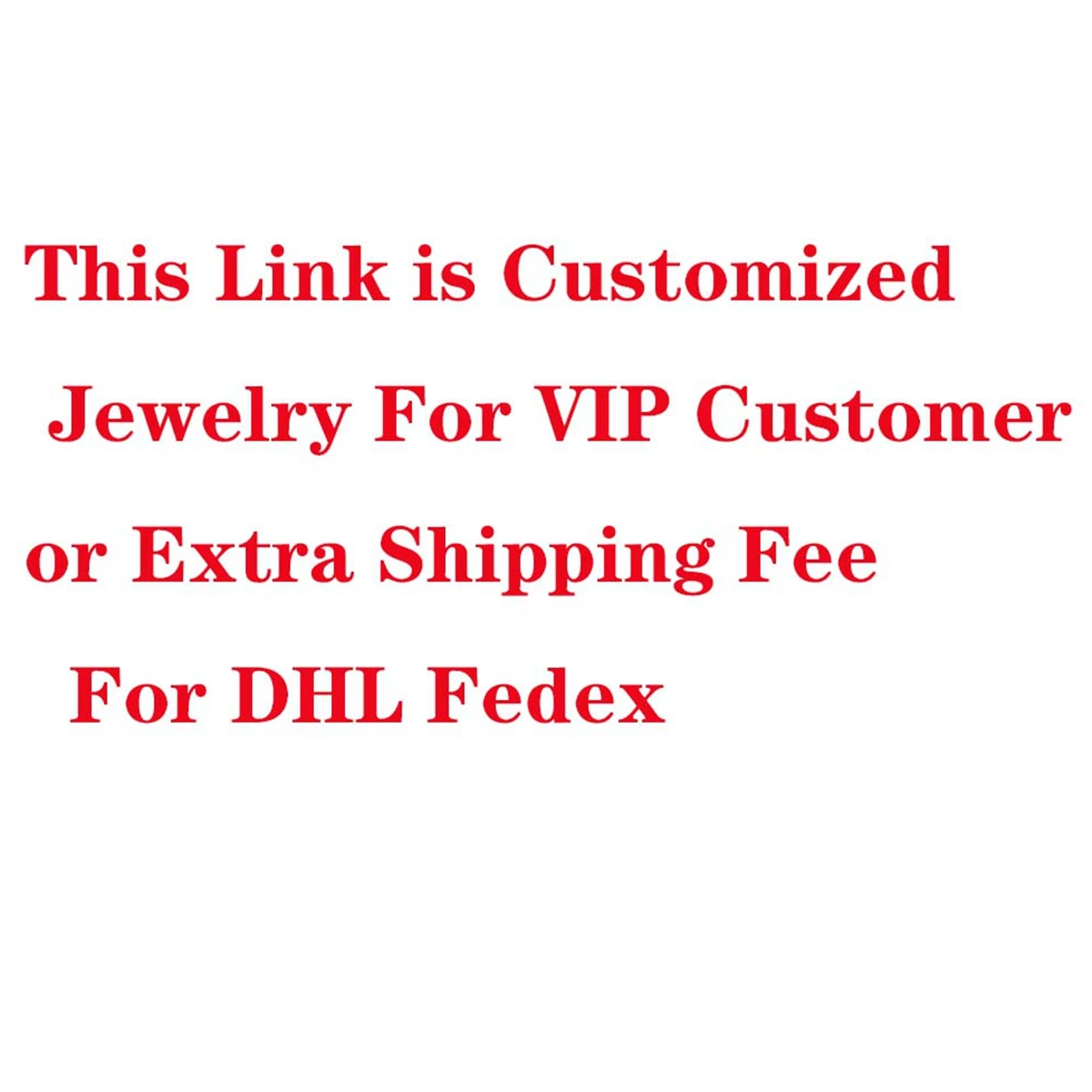 

Ссылка на дополнительные VIP-поплатки за повторную отправку, доставку или товары