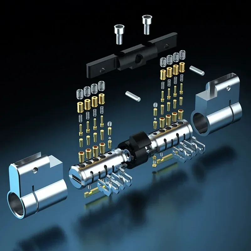 European standard 8 keys cylinder,Outdoor door locks, cylinder locks for entry doors, Cylinder door lock Door lock core