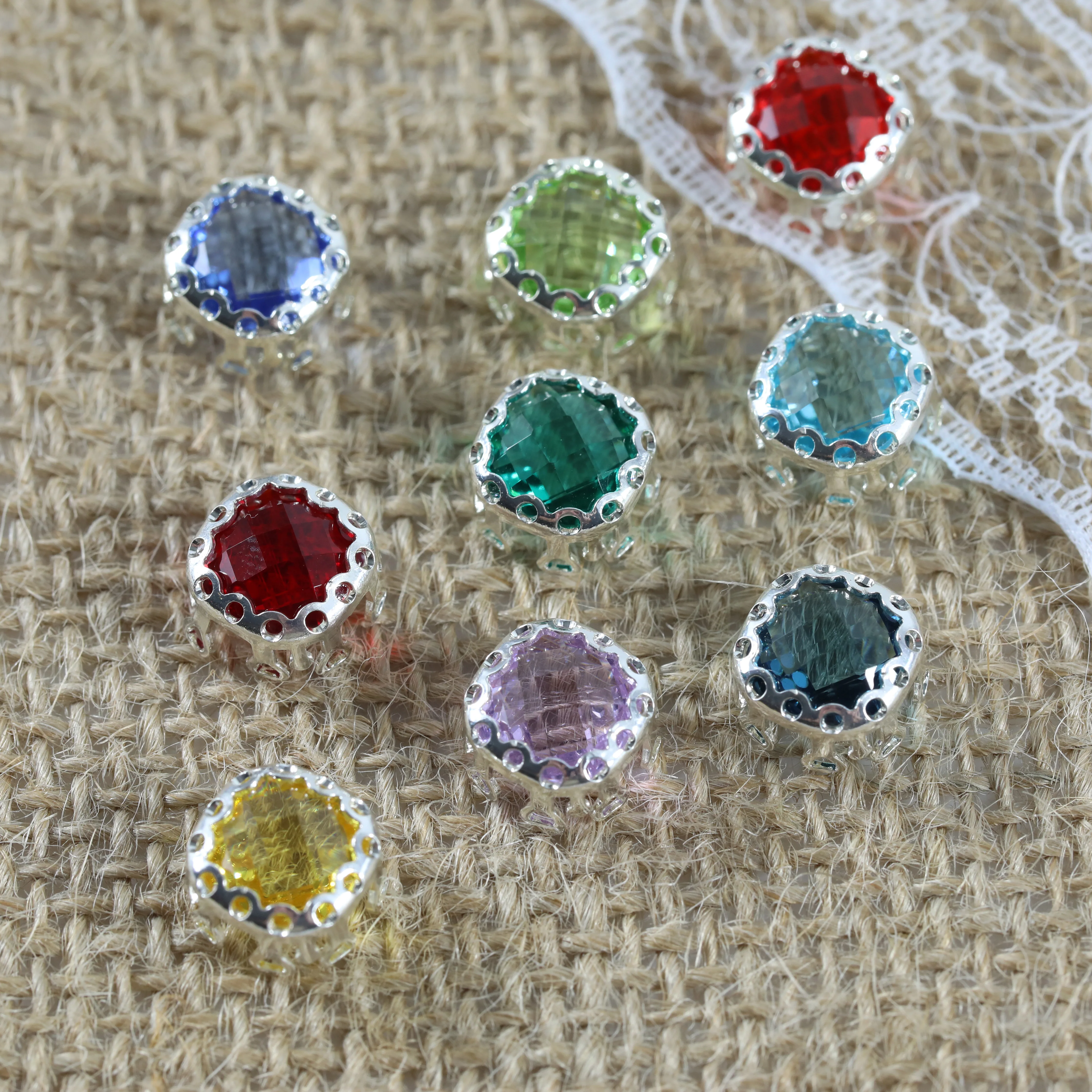 Klare Doppelnetz-Kristall-Strasssteine mit Glanz-Effekt für Taschen, Schuhe, Hochzeitskleider, DIY-Bastelzubehör – Detail 3