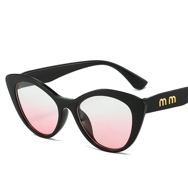 Women\'s minimalist letter fashion glasses Tropical Beach Vacay glasses vintage summer color fashion glasses