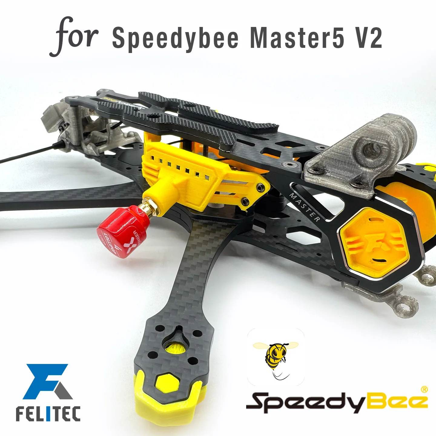 For SpeedyBee Master5 v2 TPU 3D Printed parts components GPS Antenna SMA O4Pro VTX mount