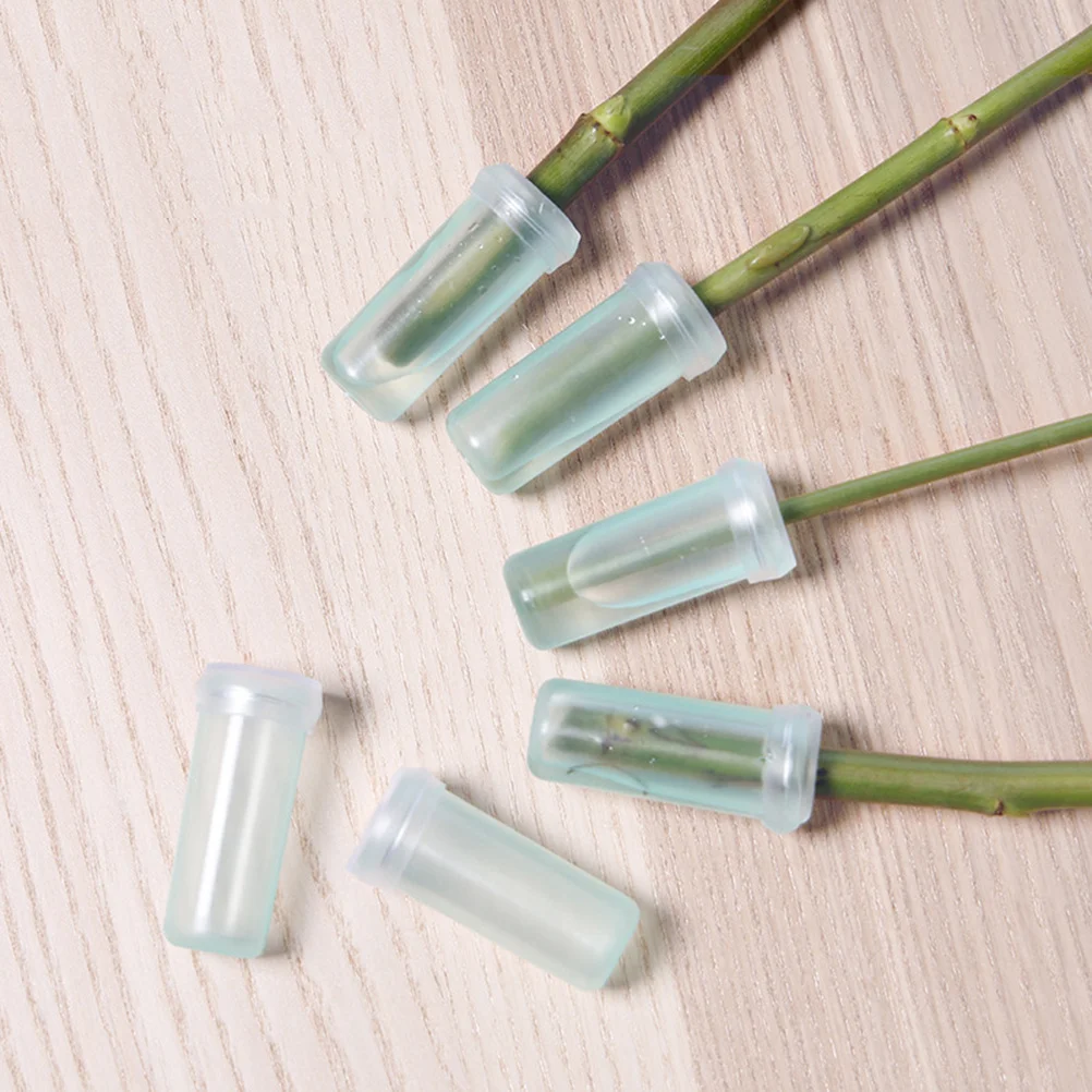 

200pcs Fresh Flower Preservation Tubes Leak-Proof Water Storage For Long-Lasting Blooms Sky Blue Floral Arranging Supplies