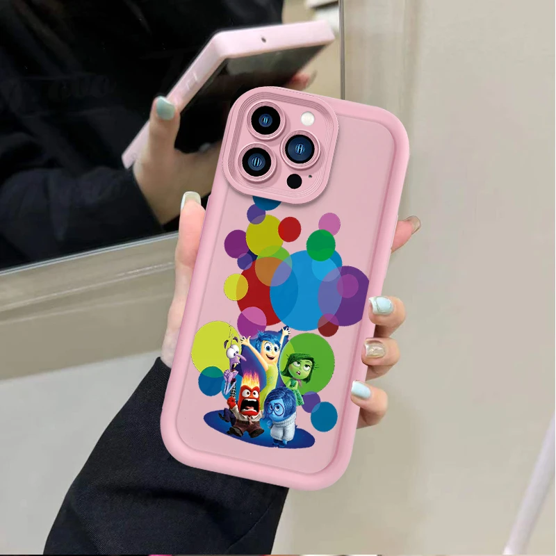 Disney Inside Out 2 TPU Case for iPhone 16 15 14 13 12 11 Pro Max XS X XR 8 7 6S Plus SE 2020 Soft Silicone Protector Back Cover image 5