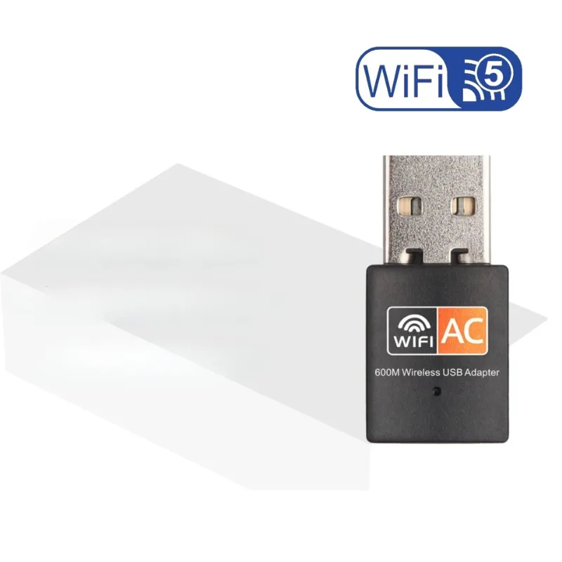 600mbps 2.4GHz+5GHz Dual Band USB Wifi Adapter Wireless Network Card Wireless USB WiFi Adapter wifi Dongle PC Network Card