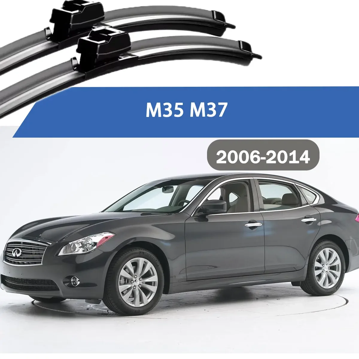 Frontscheibenwischerblätter aus Kohlefaser für INFINITI M35 M37 2006-2014