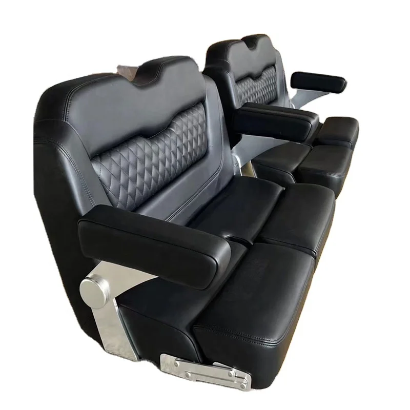 

Customized Color Yacht Deluxe Double Chair Foldable Marine Bench Boat Seats