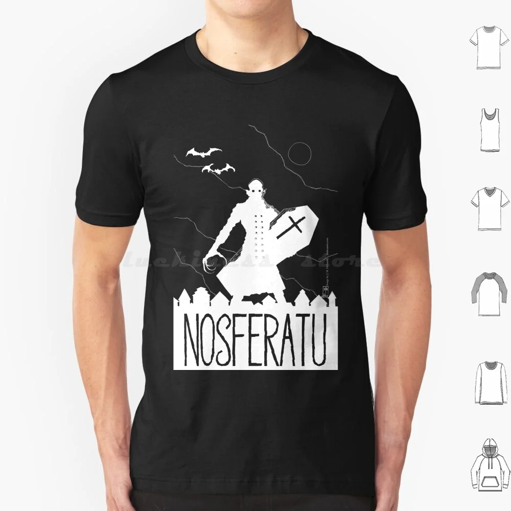 Nosferatu Minimalist ( Inverted ) T Shirt Men Women Kids 6xl Nosferatu Old Black White Black Vampire Vampyre Horror Silent Film