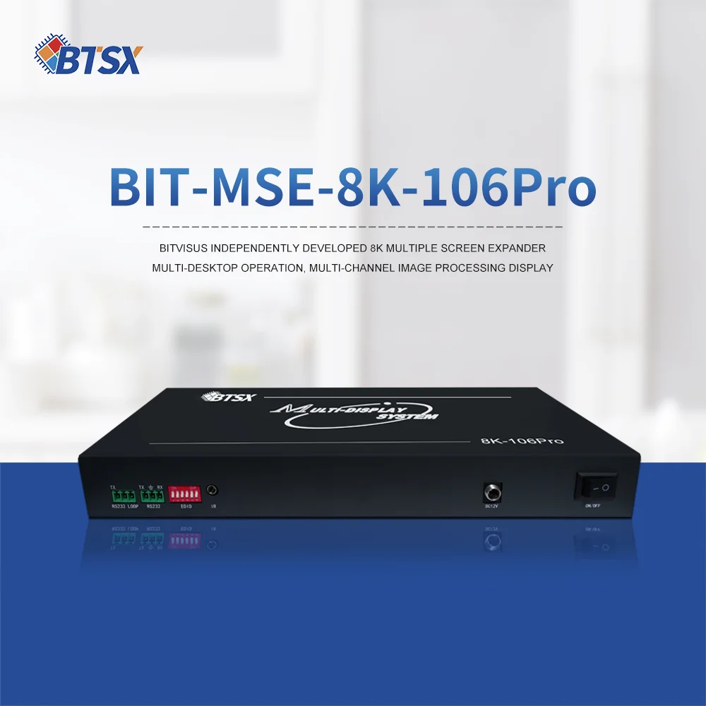 8K Multi-Screen Extender & UHD Video Processor | FPGA Zero Latency, HDMI/DP, Industrial-Grade Video Wall Solution