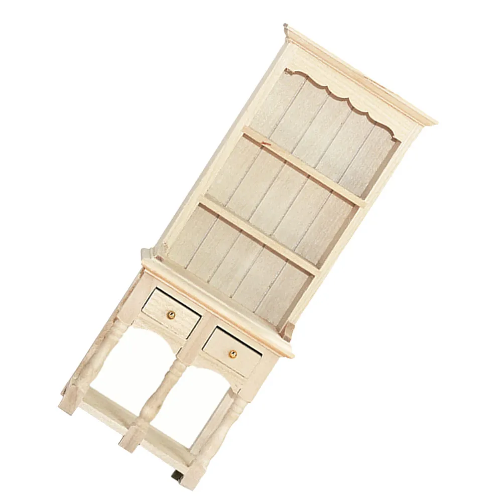 

Миниатюрный деревянный шкафчик: аксессуар для мини-мебели, для самостоятельной сборки мини-домика, маленькой гостиной, декоративный книжный шкафчик-конструктор