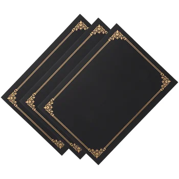 Cartella in carta con copertina per certificato da 3 pezzi, lettera di appuntamento, supporto per progetto di laurea, diploma premio