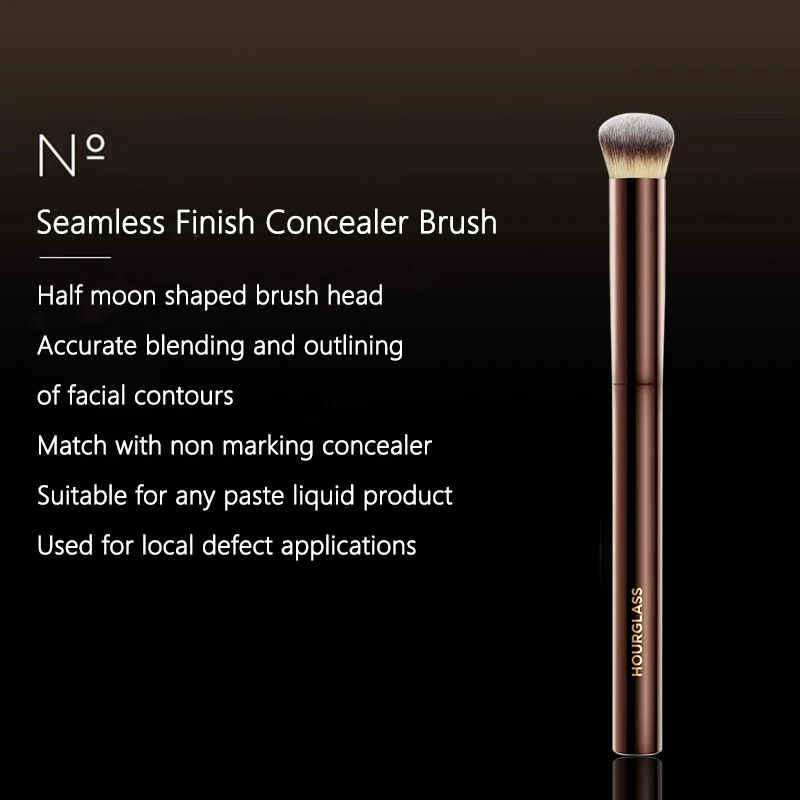 Hourglass Seamless Finish Concealer Brush Angled Concealer Brush Face Buildable Coverage Liquid Cream Concealer Makeup Tool