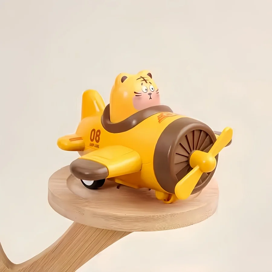 รถของเล่นการ์ตูนรูปสัตว์บังคับด้วยมือ รถเล็กเด็กผู้ชาย กดไปข้างหน้า รถวิศวกรรมพลังงานเฉื่อย ของเล่นสำหรับเด็กชายและเด็กหญิง