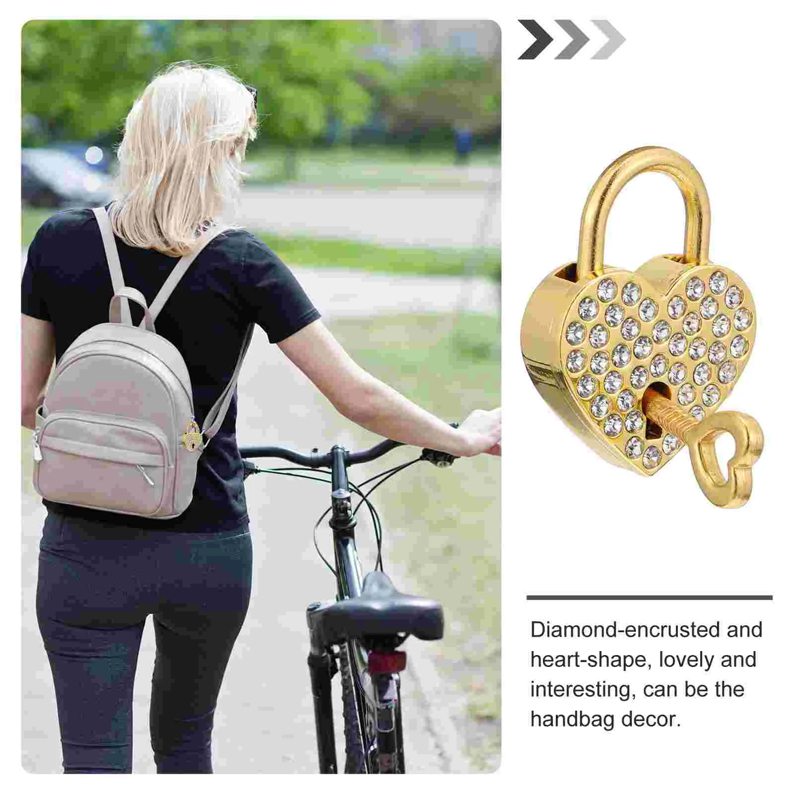 Love Lock Handbag Decor Wishing The Fence Heart Spot Supply Zinc Alloy Heart-shaped