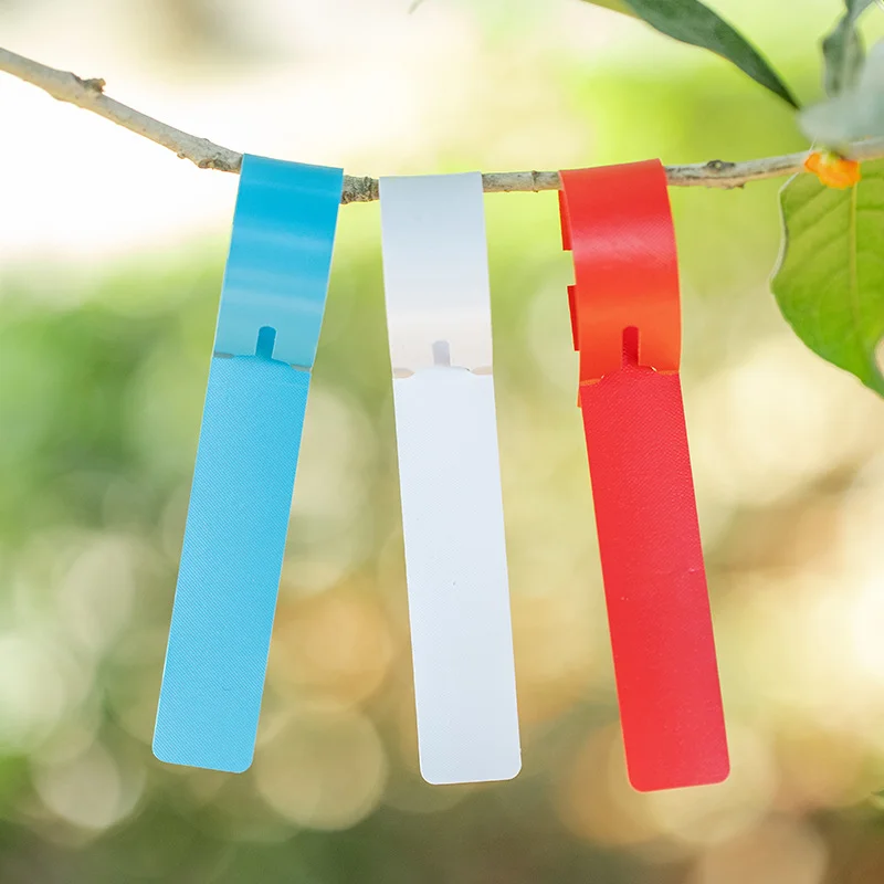 10Pcs Plant Labels Wrap Around Adjustable Plant Tree Hanging Tags Waterproof Nursery Garden Markers Reusable Flower Signs