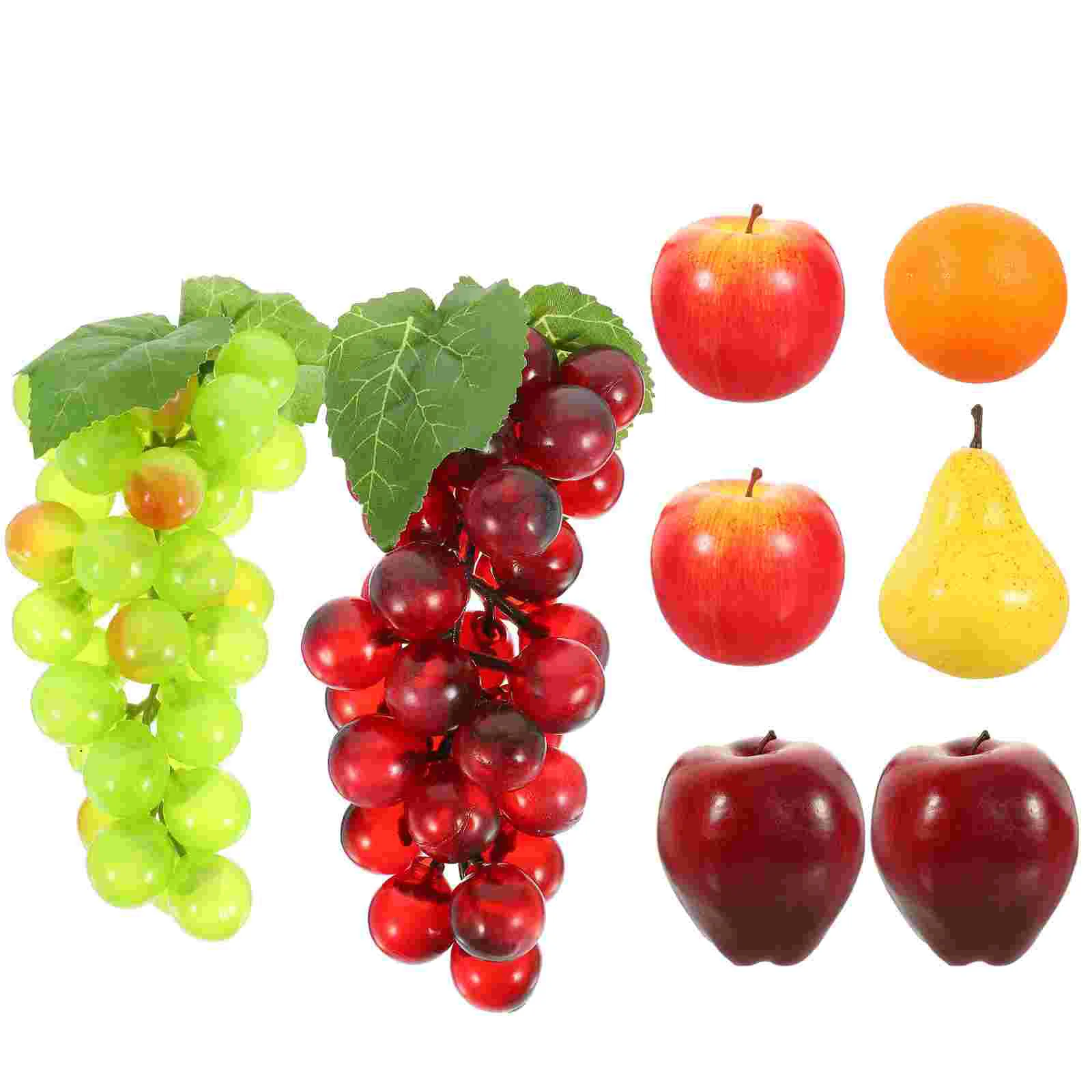 8 Pcs Artificial Fruit Simulation Decor Emulated Model Fake Adornment Simulated Models Foam