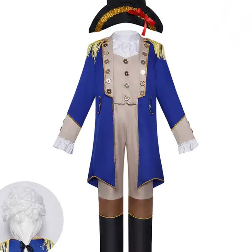 

Новый средневековый костюм эпохи Возрождения для косплея, сценический костюм Хэллоуина, президент Dr, детская официальная одежда, платье КТВ из искусственного материала