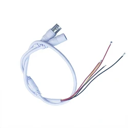 Camera Video Line Video Cable White DC12V Power Pigtail For AHD Camera Cable Analog CCTV Camera Line Accessories