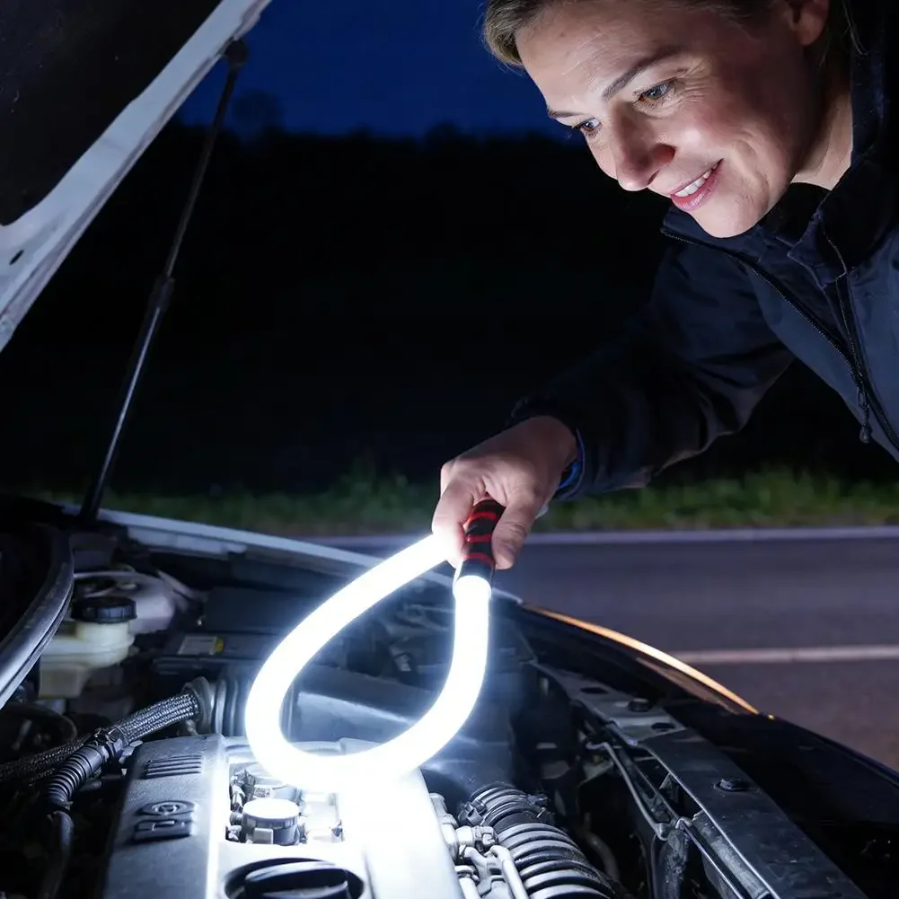 Neue Hochleistungs-LED-Taschenlampe, professionelles Arbeitslicht, tragbares Werkzeug für Autoreparaturen, 73 cm flexibler Silikon-LED-Streifen. – Detail 15