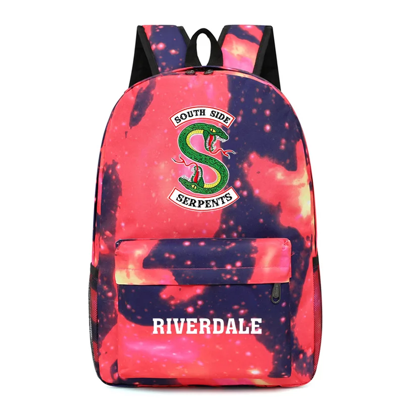 Harajuku Novelty Cool Riverdale Notebook Backpacks pupil School Bags Print Oxford Waterproof Boys/Girls Laptop Backpacks