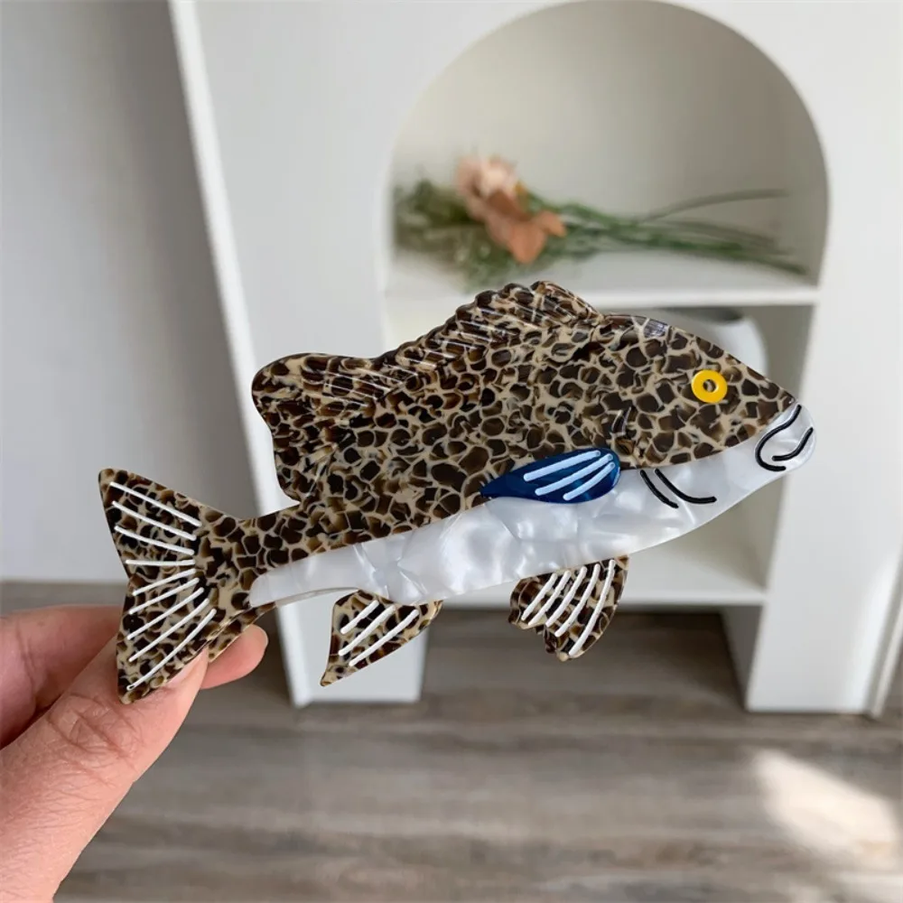 

Work Sweet Acetate Fish Hair Claw Acetic Acid Egg Sperm Whale Shark Clip Acrylic Headdress Animal Hair Clip Friends