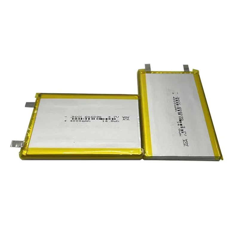 606090-4000mAh1-2 pieces 3.7V lithium polymer battery 90*60*6mmsoft battery suitable for power bank Bluetooth speaker tablet DVD