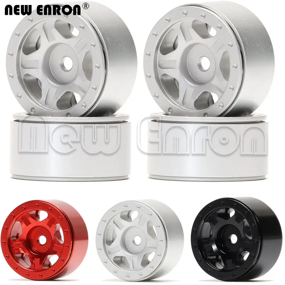 

NEW ENRON 4P 1.0" Metal Beadlock CNC Micro Crawler Wheel Rim Hub for 1/24 RC Axial SCX24 90081 AXI00001 mini crawler