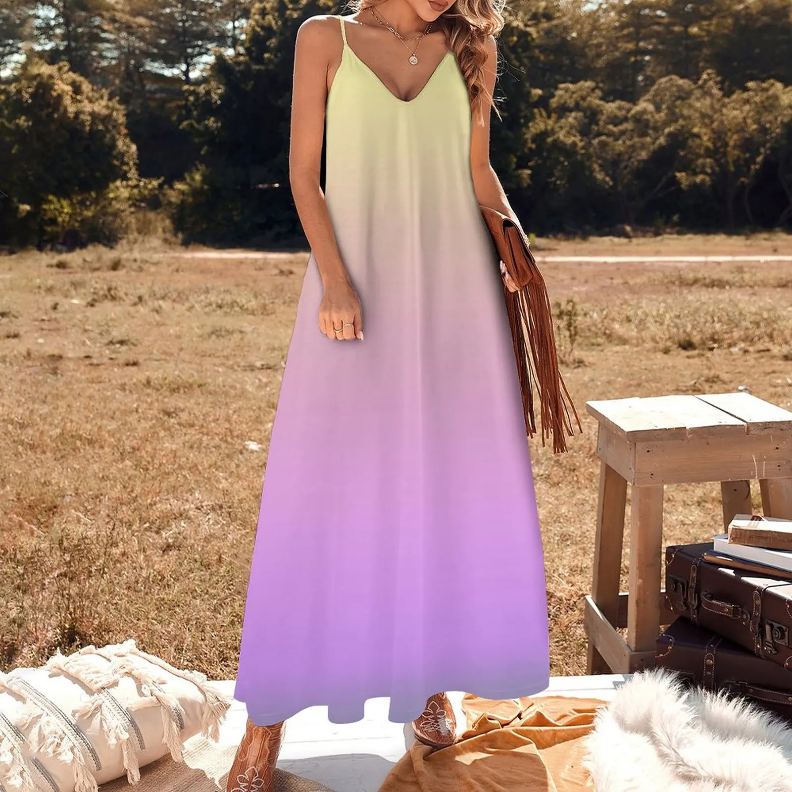 Ombre Space Queen Sleeveless Dress ladies dresses for special occasions summer clothes for women bandage dress