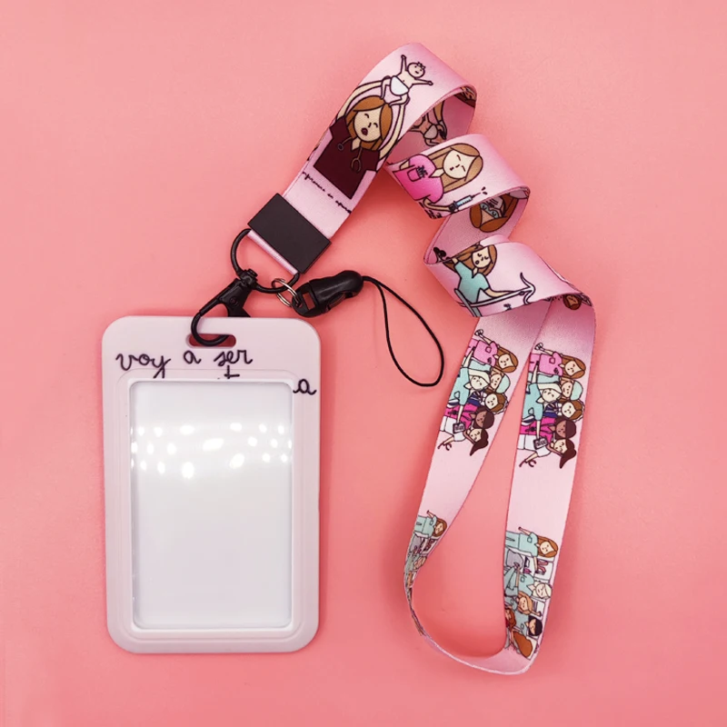Verloskunde Gynaecologie Lanyard Badge Houder Baarmoeder Id Creditcard Case Nek Riem Kaart Houder Telefoon Touw Matrona Inloggegevens