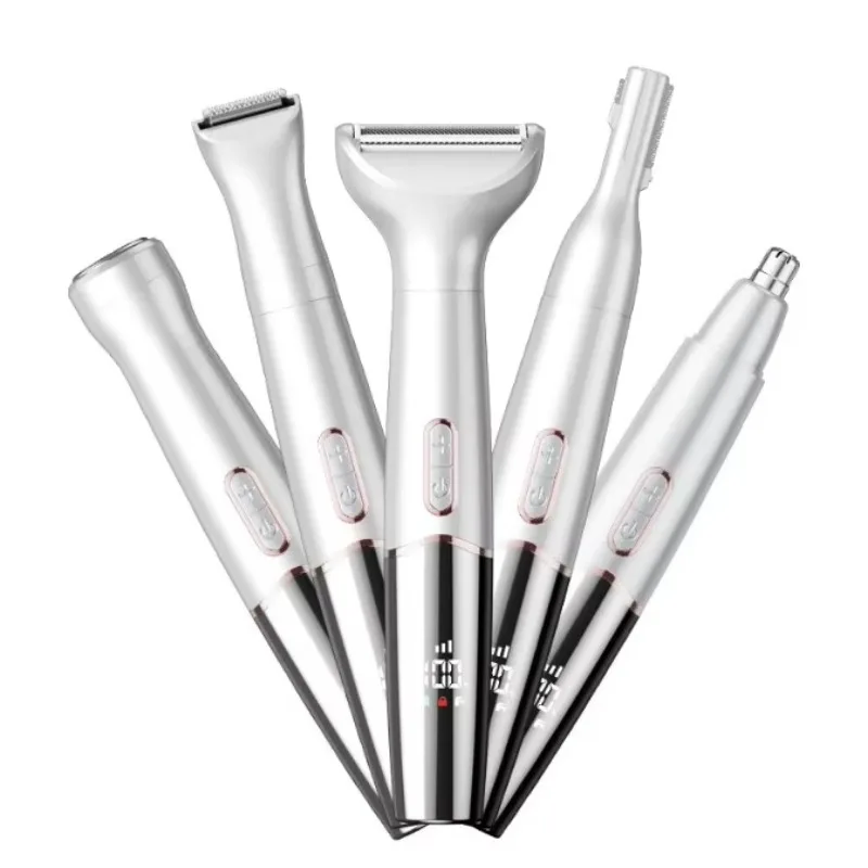 

Многофункциональный триммер 5 в 1 для мужчин: электробритва для бороды, триммер для лица, тела, бровей, носа и ушей, набор для ухода за телом