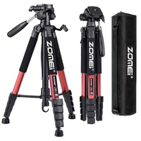 Travel Camera Tripod with 360 Degree Panorama Photography, 187cm/ 73.6inches Tall Aluminum Professional Tripod Stand for Video