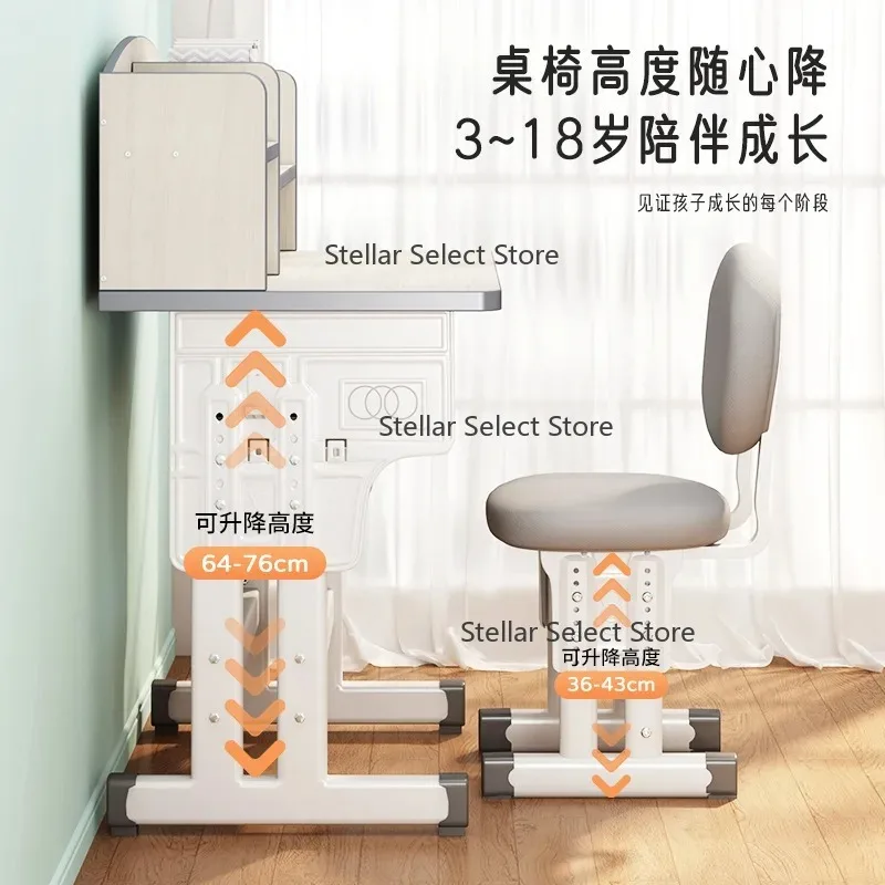 The same school study table household desk boys  homework desk primary school students writing