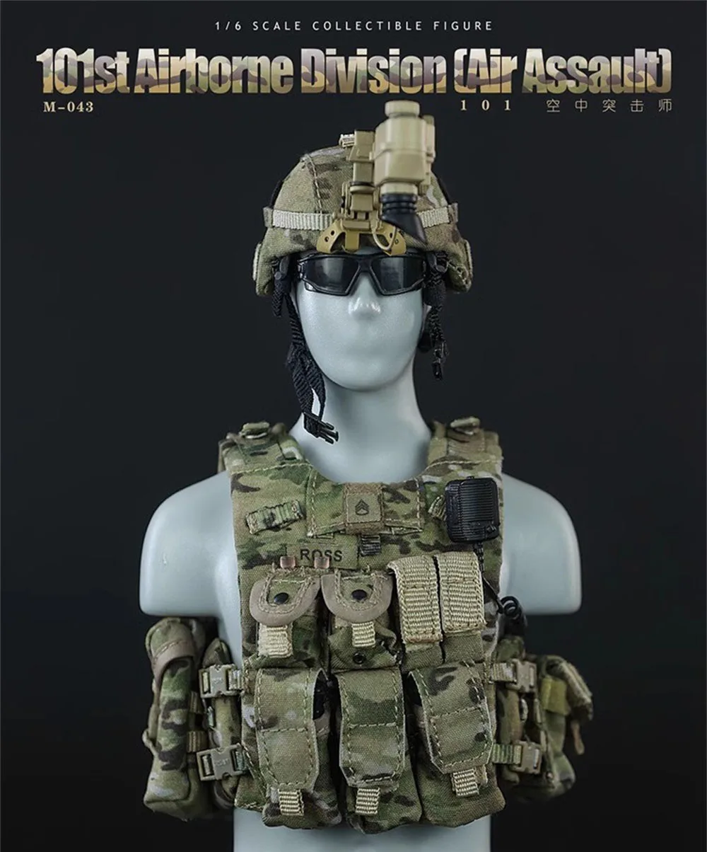 1/6 Minitimes M043 Moderner Soldat US. 101st Action Figure Hang Brust Weste Taschen Wasserflasche Spielzeug Modell für 12" Action Figure DIY